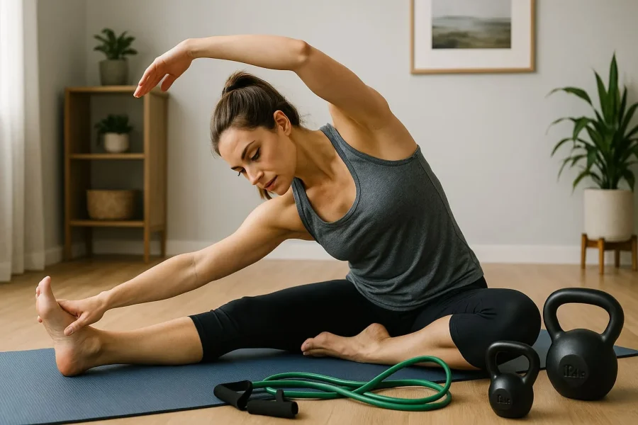 Must-Have Basics: Yoga Mat, Resistance Bands, Kettlebells